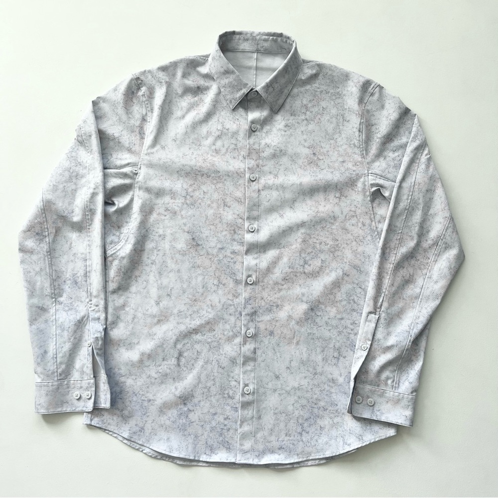 lululemon athletica Gray Casual Button Down Shirt